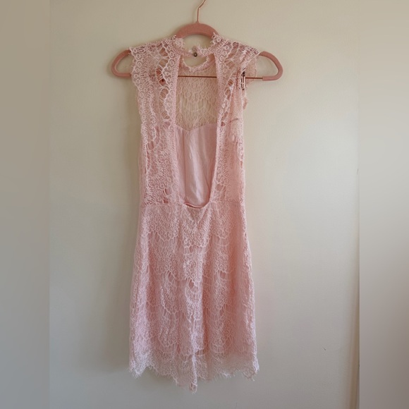 Free People Delicate Pink Lace Dress - Picture 2 of 3